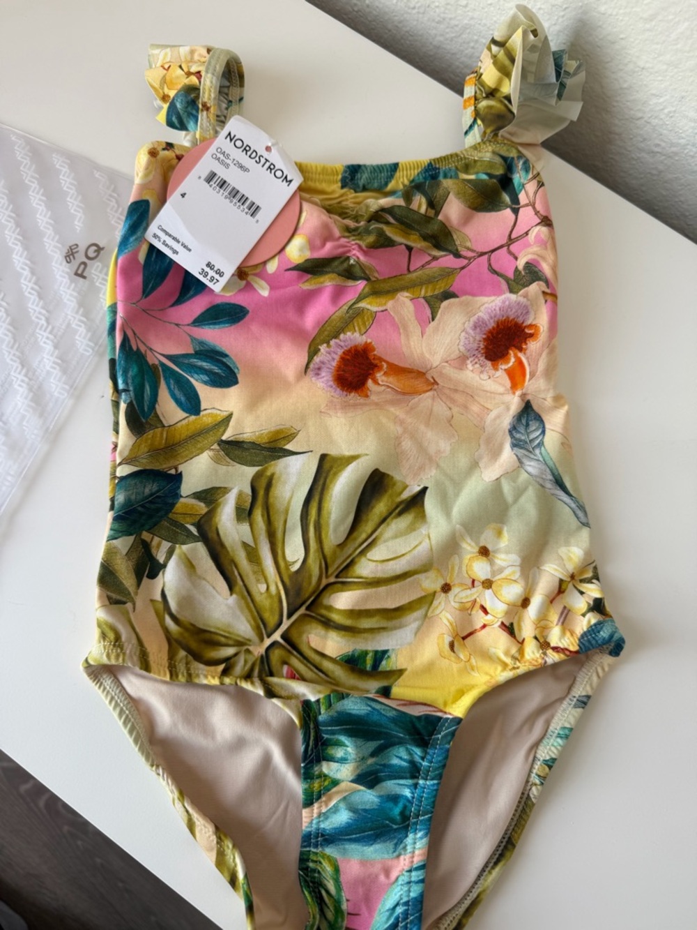 PQ One-Piece Swimsuit toddler girl size 4 new